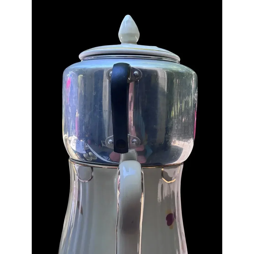 Hall Autumn Leaf Coffee Pot With Matching Aluminum Percolator With Lid Country